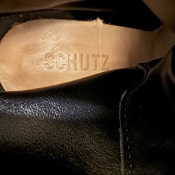 Schutz Zara Lug Sole Leather Boots size 8 B - Picture 10 of 11